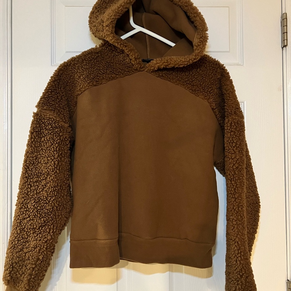 Brown Teddy Hoodie